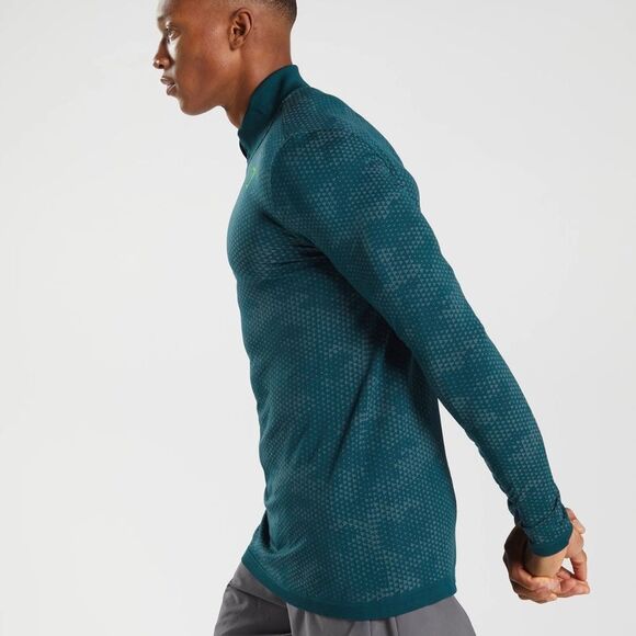 Gymshark SPORT SEAMLESS 1/4 ZIP‎ Grey Small NWT in packaging - Picture 4 of 10